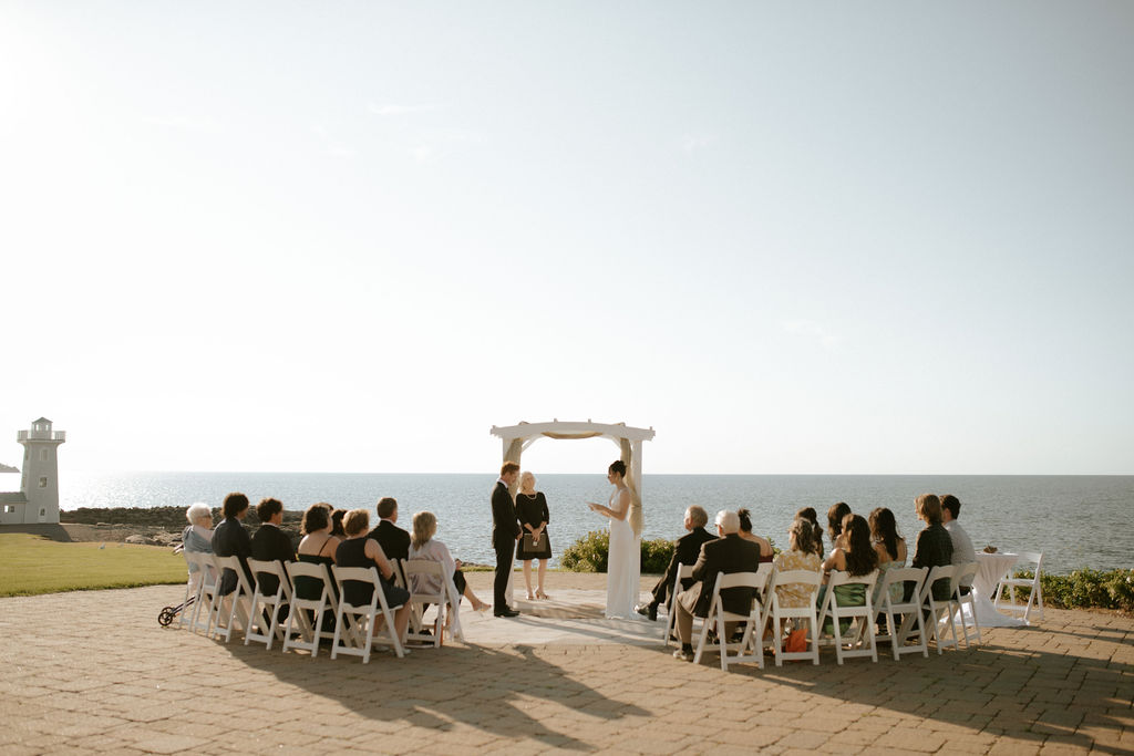 Wedding Ceremony on the waterfront Fox Harb’r Resort – Fox Harbour, NS