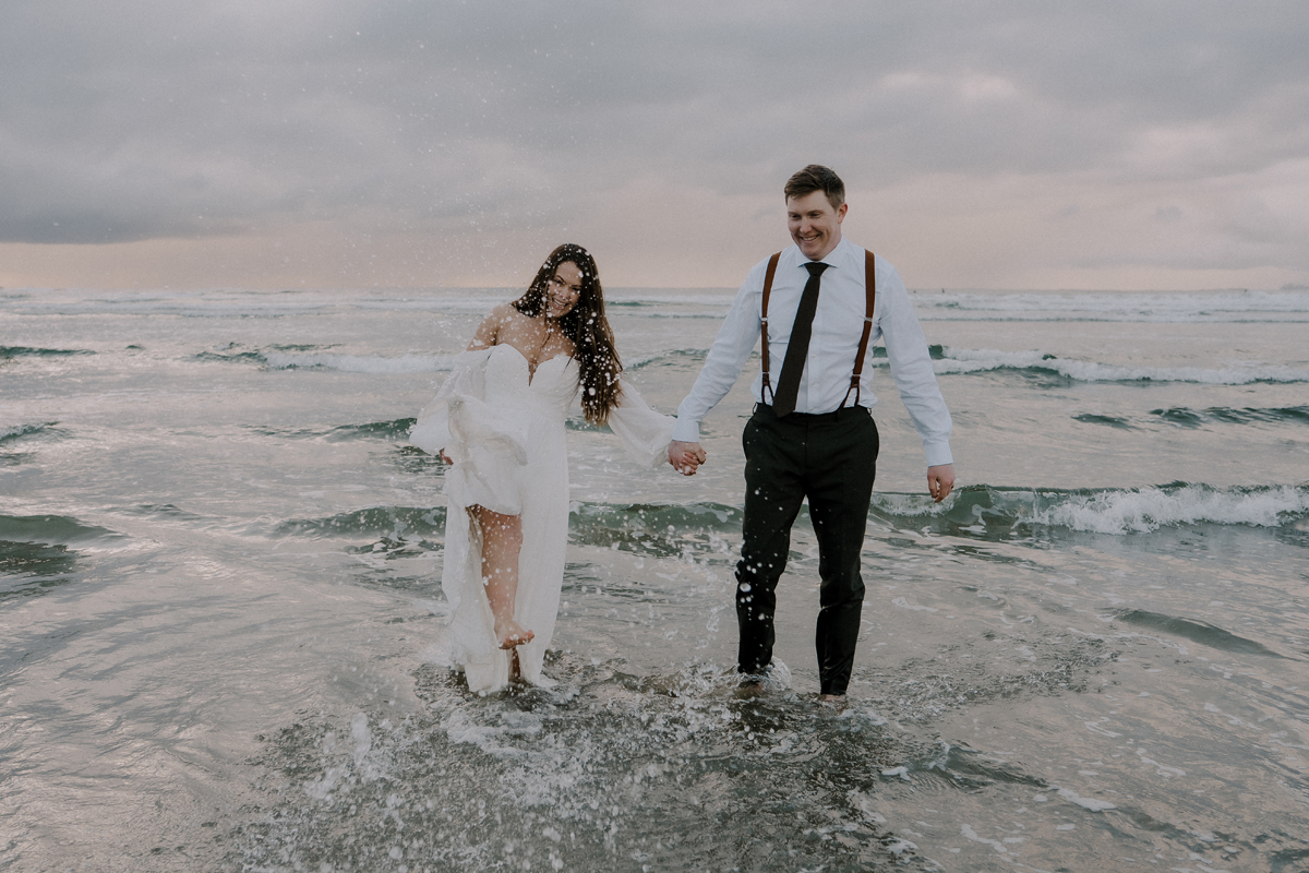 Featured Wedding: Into the Rain — Aly & Chris's Wild West Coast Wedding at Black Rock Resort