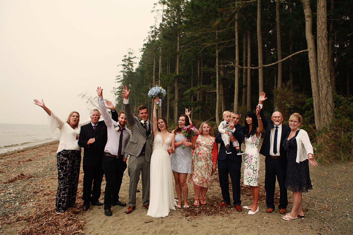 Rathtrevor Beach Provincial Park Wedding, Parksville, BC