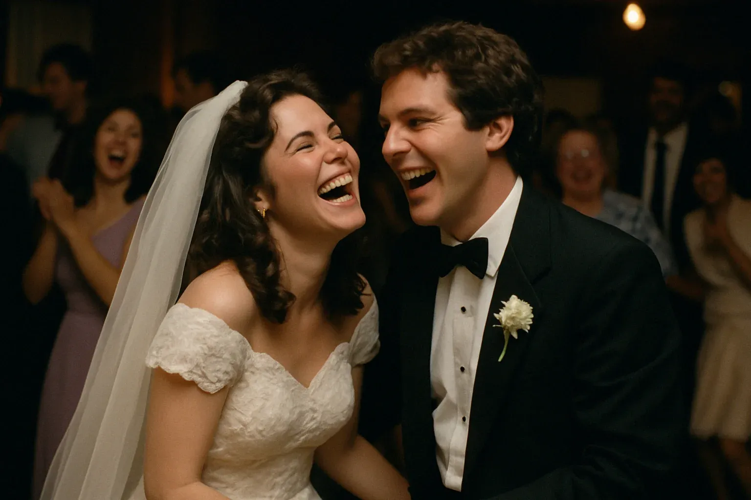 History of wedding photography, A 1980's wedding photo