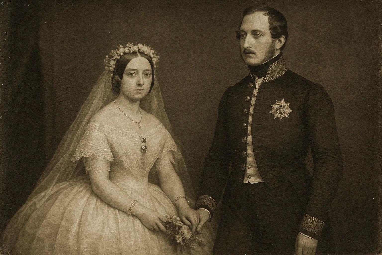 History of wedding photography, A Royal Beginning The earliest known photograph of a wedding couple dates to 1840