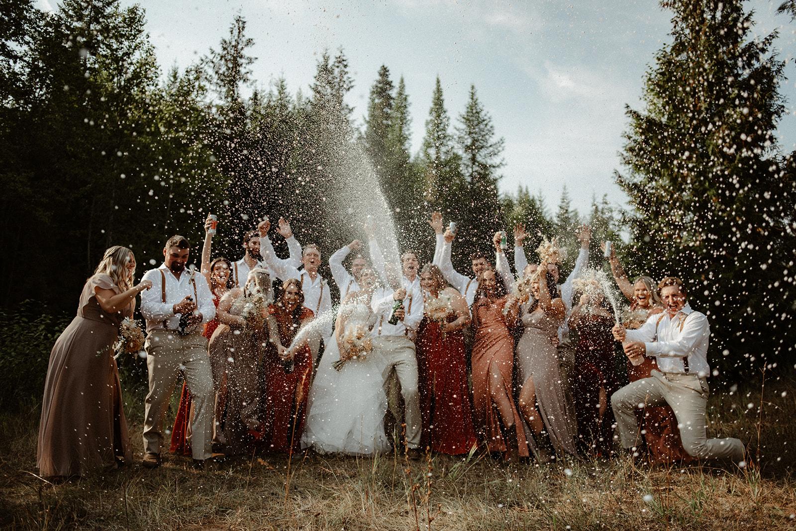 Award winning wedding party photo by Kayla Bowie