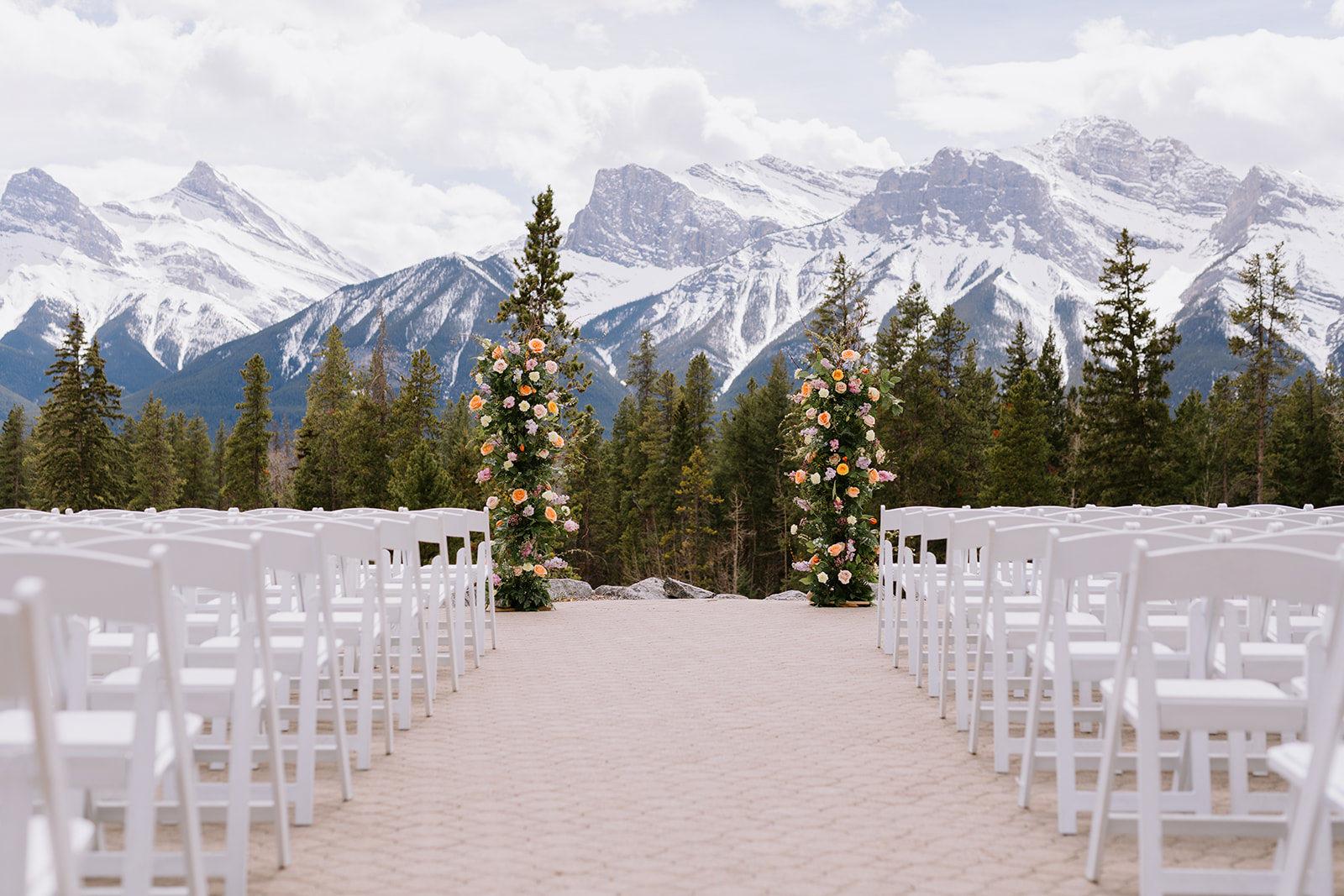 Ceremony space at Silvertip Resort