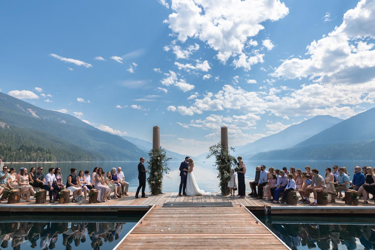 Wedding Ceremony on a dock