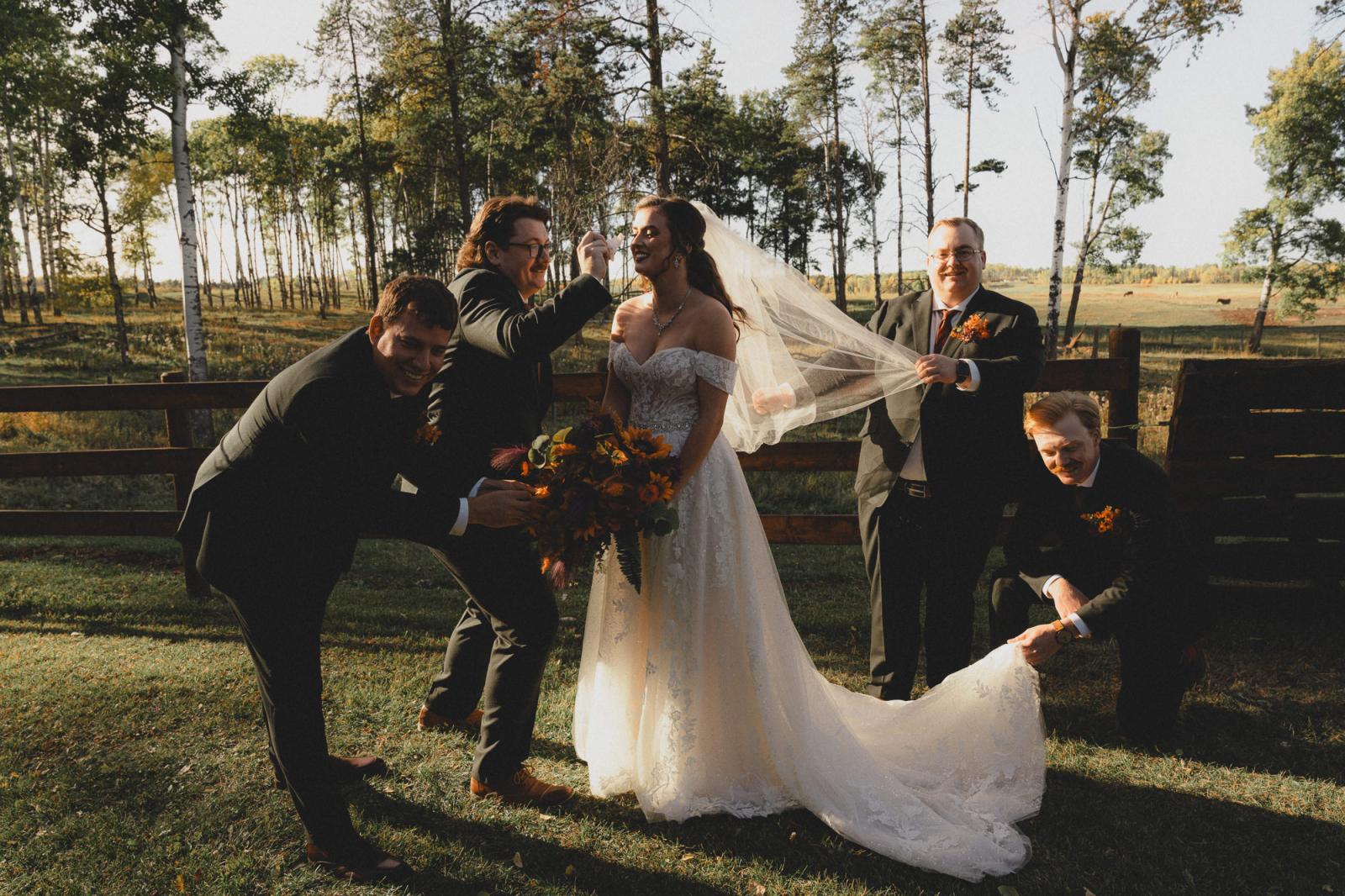 Wedding at Diamond in the Rough, Alberta