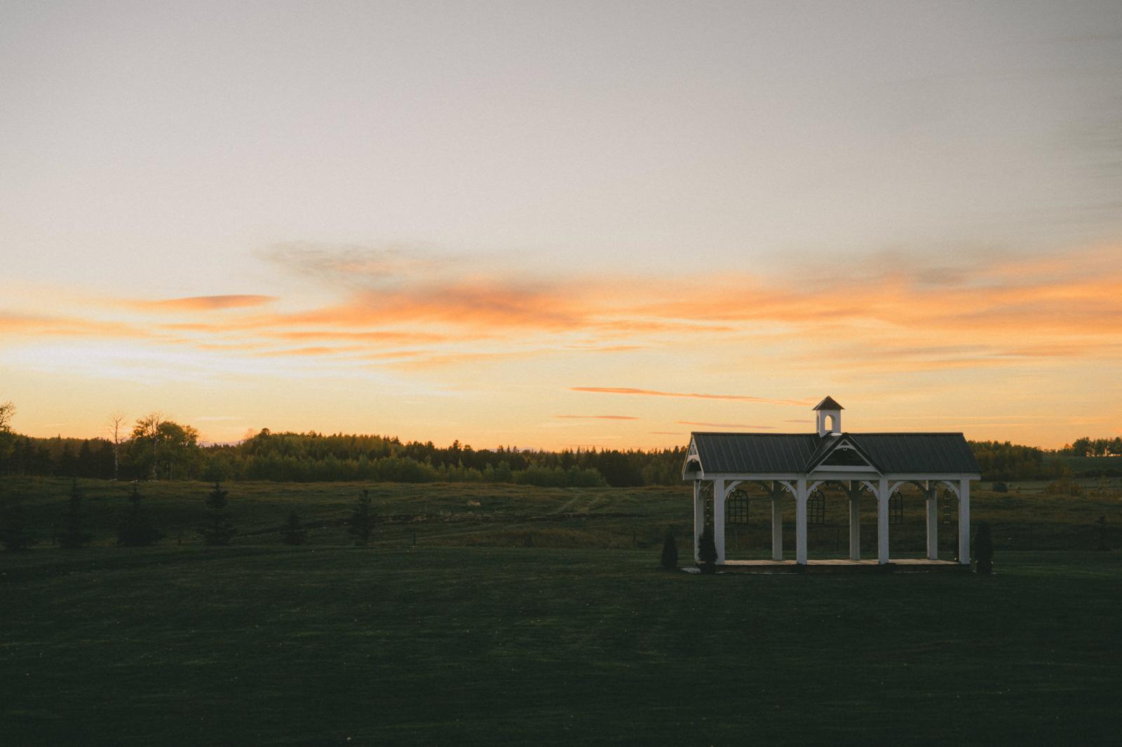 Sunset at Diamond in the Rough, Alberta