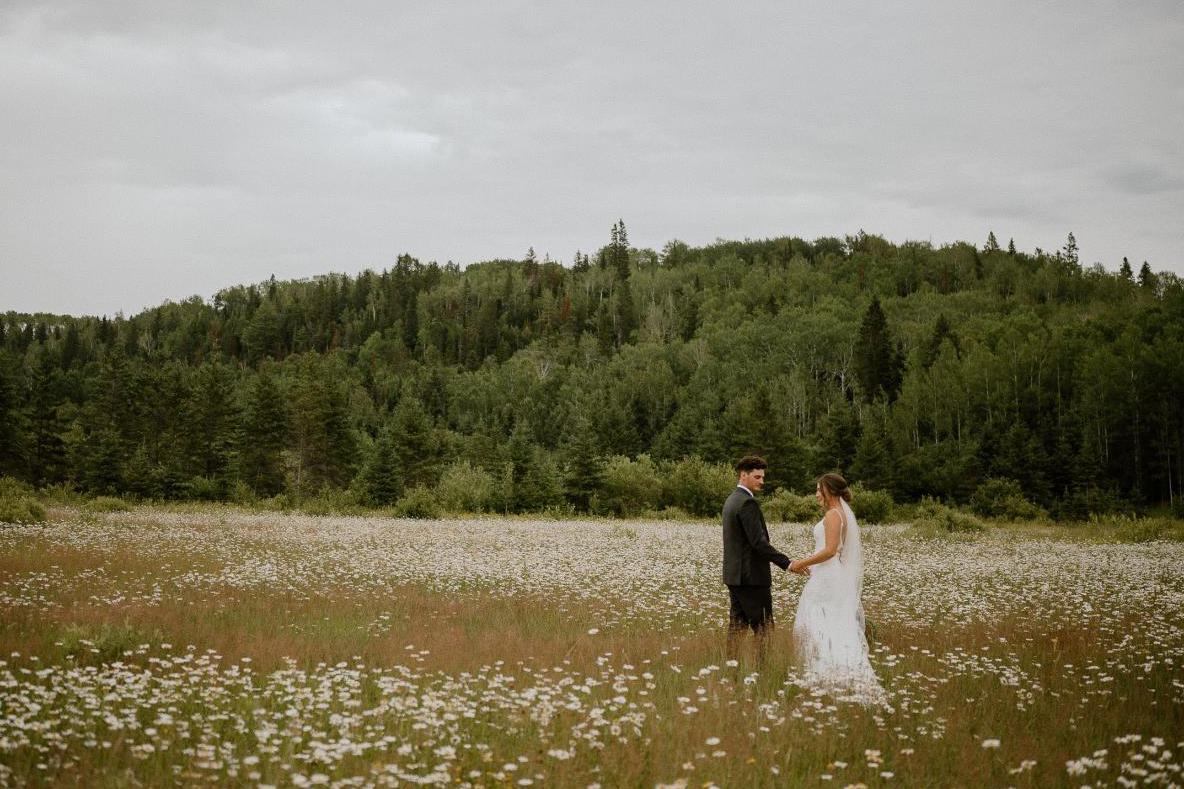 Couple in manitoba field