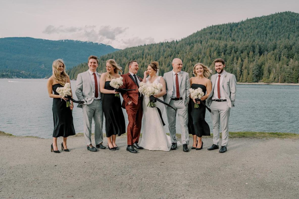Wedding party photo