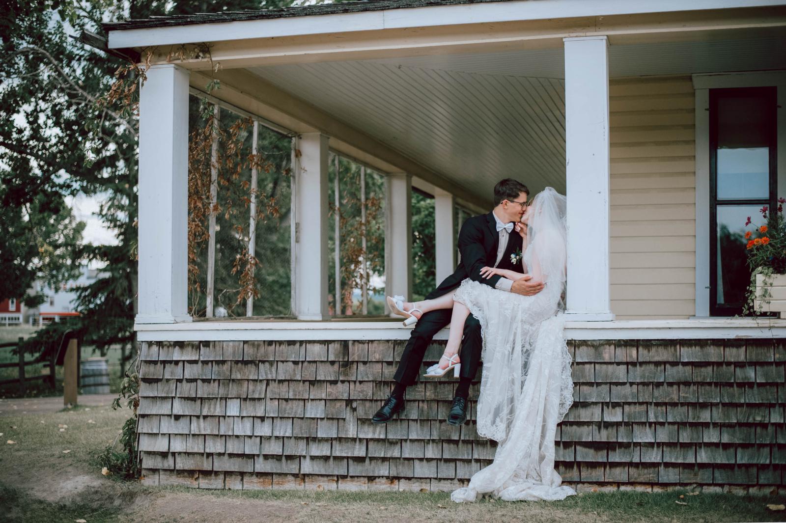 Couple Photos at Heritage Park, Calgary