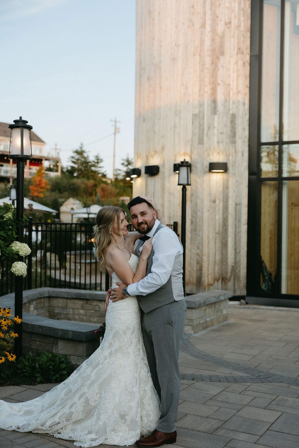 Couple posed at Oceanstone resort