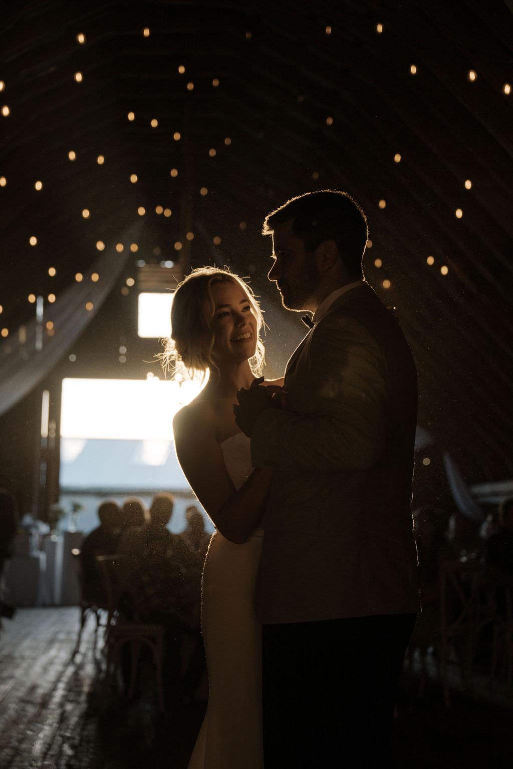Wedding reception at Wedding at The Clover Barn in East Stewiacke, Nova Scotia