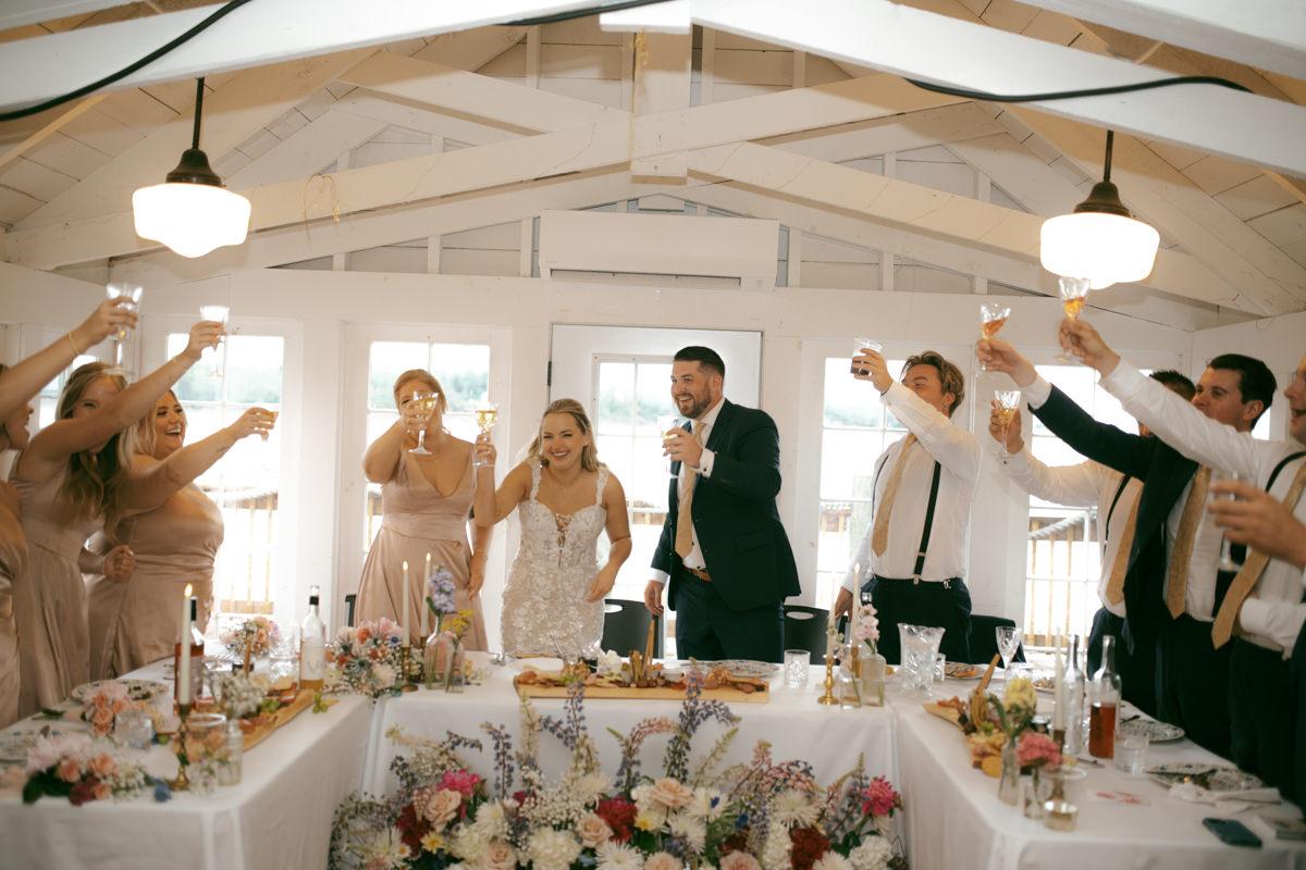 Wedding reception at Thinkers Lodge, Pugwash, NS