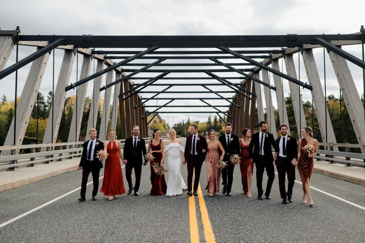 Bridal party photo, Kenora, Ontario, Amanda Longe