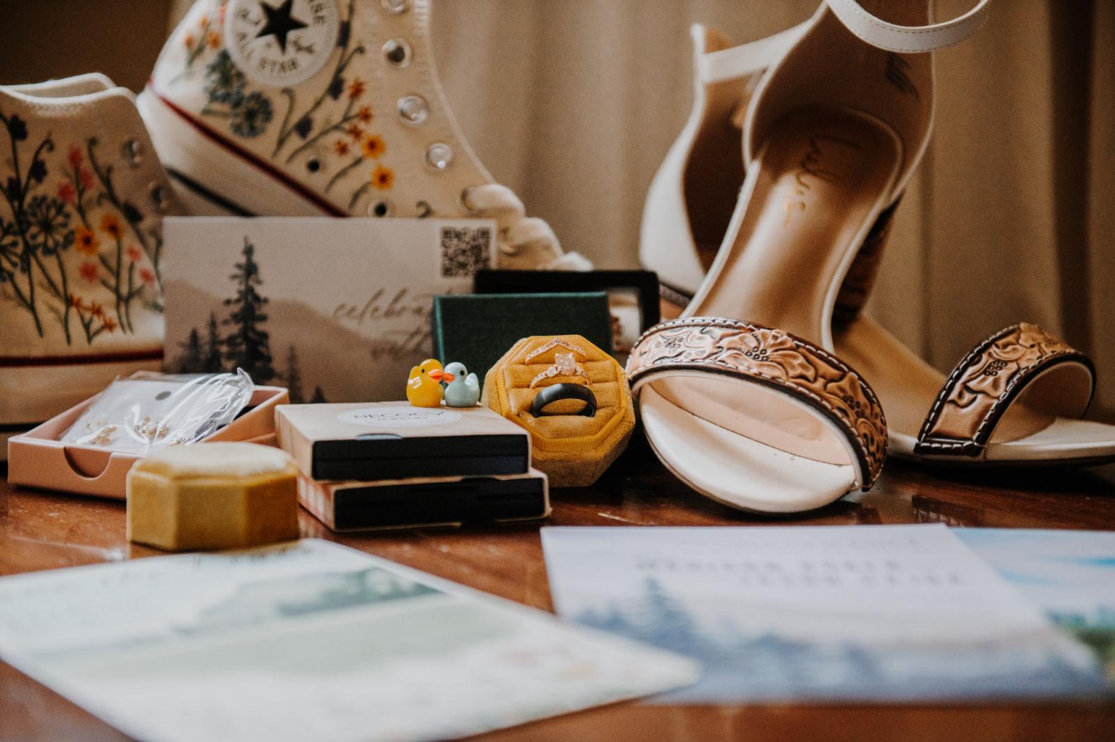 Wedding details at Tunnel Mountain, Canmore by JRush Photography