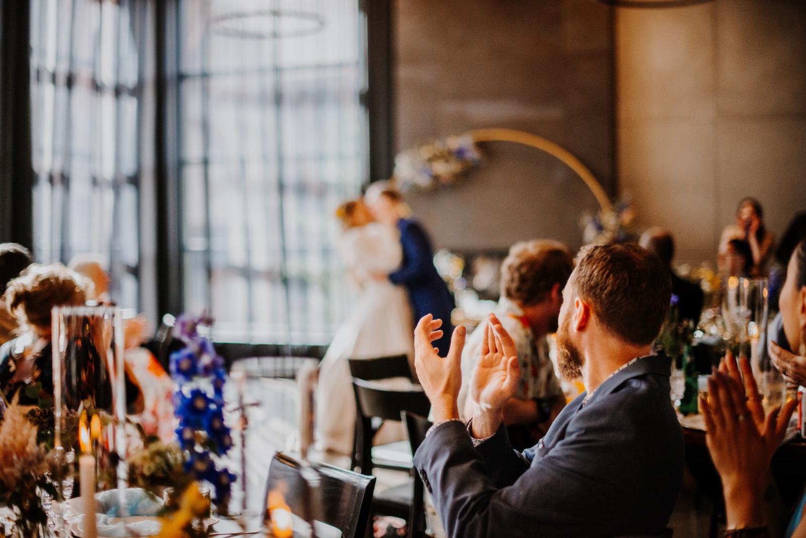 Wedding reception at Tunnel Mountain, Canmore by JRush Photography