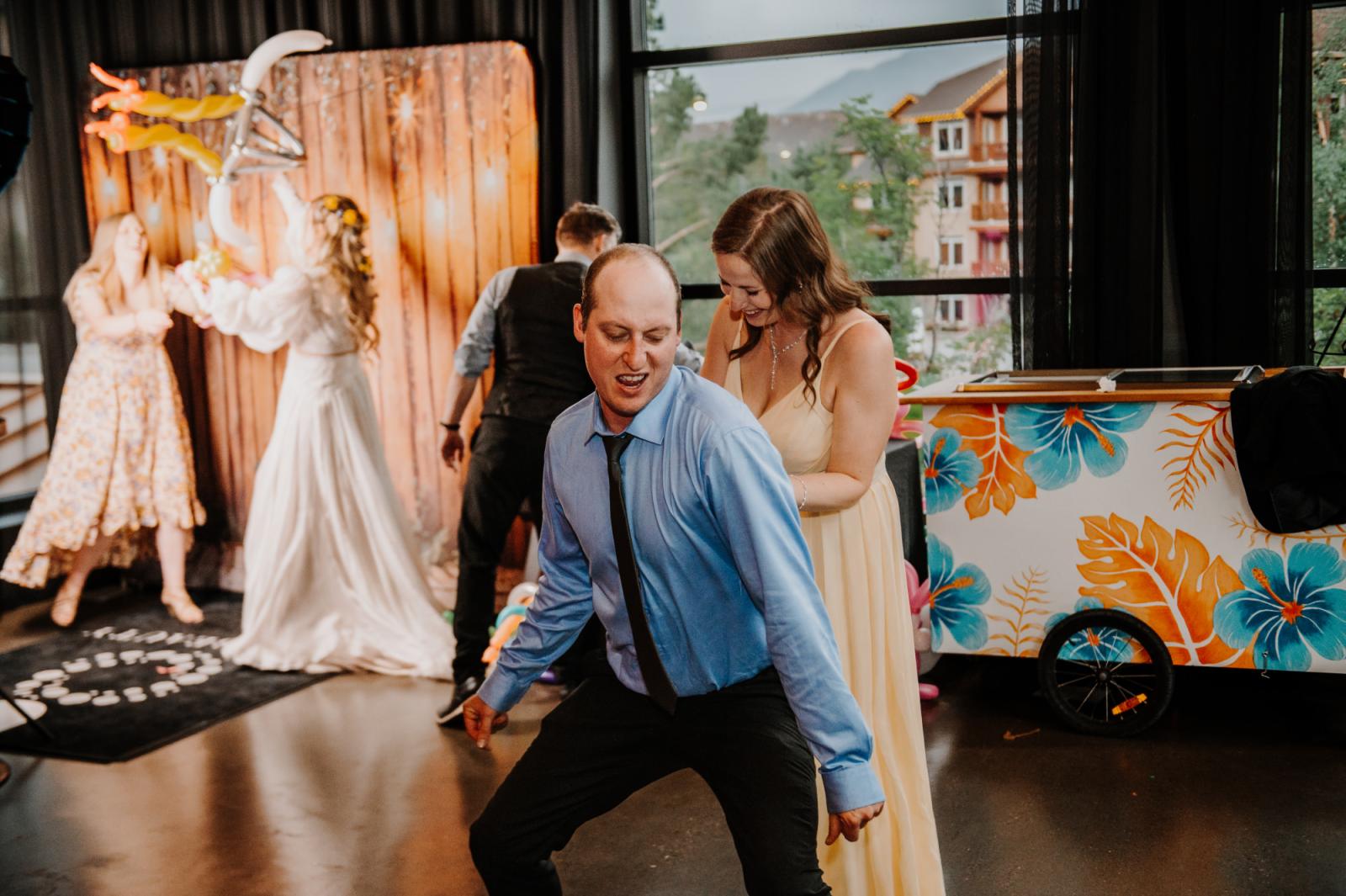 Wedding reception at Tunnel Mountain, Canmore by JRush Photography