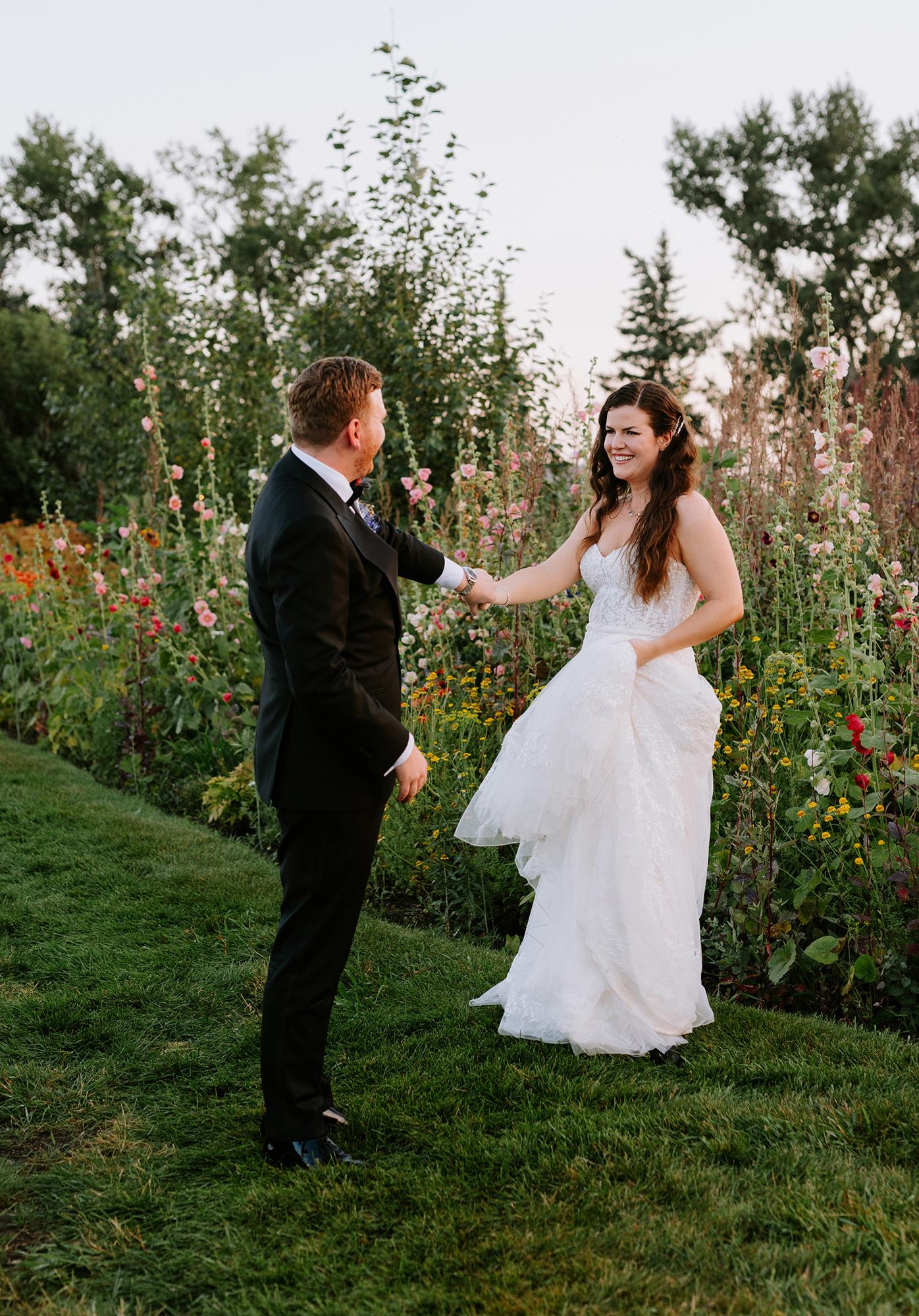 Kendra & Steven’s Colourful Summer Wedding at The Gathered in Alberta by Meaghan Baxter