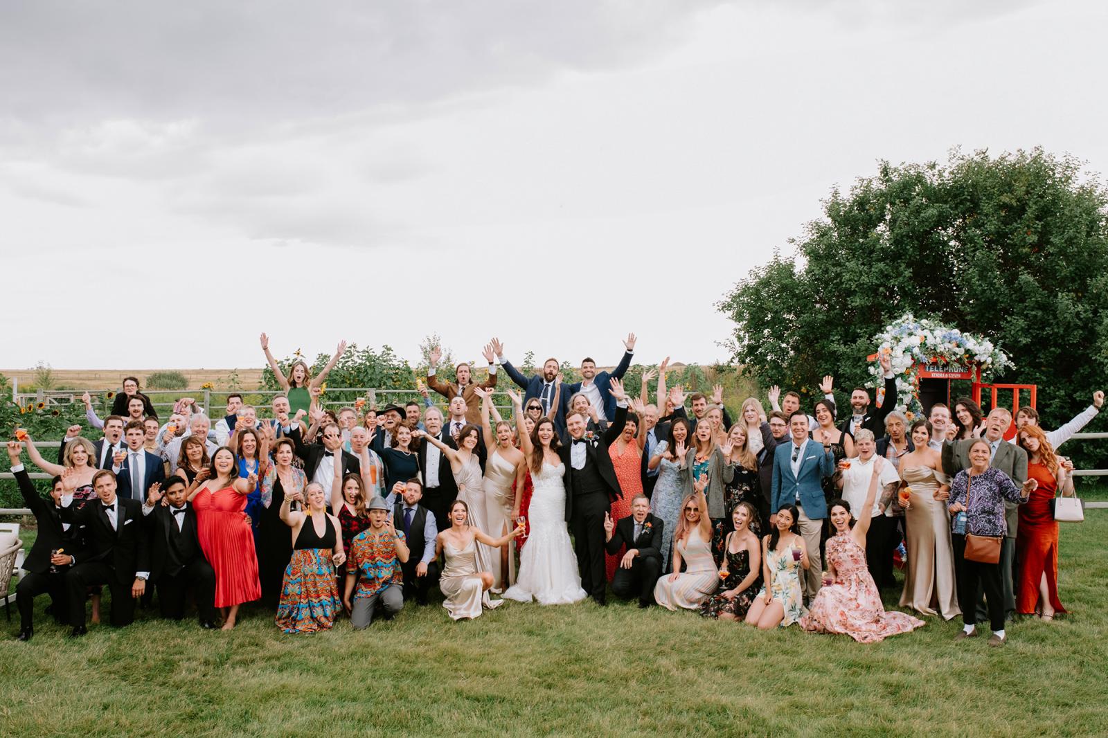 Kendra & Steven’s Colourful Summer Wedding at The Gathered in Alberta by Meaghan Baxter