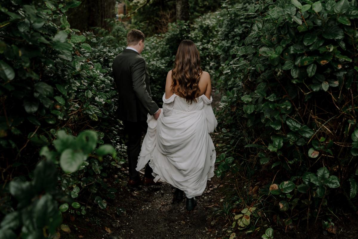 Featured Wedding: Into the Rain — Aly & Chris's Wild West Coast Wedding at Black Rock Resort