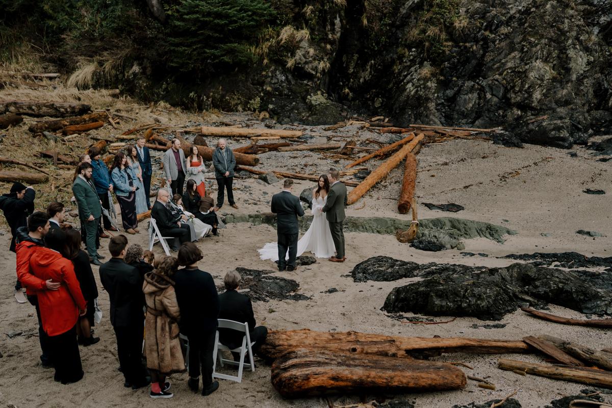 Featured Wedding: Into the Rain — Aly & Chris's Wild West Coast Wedding at Black Rock Resort