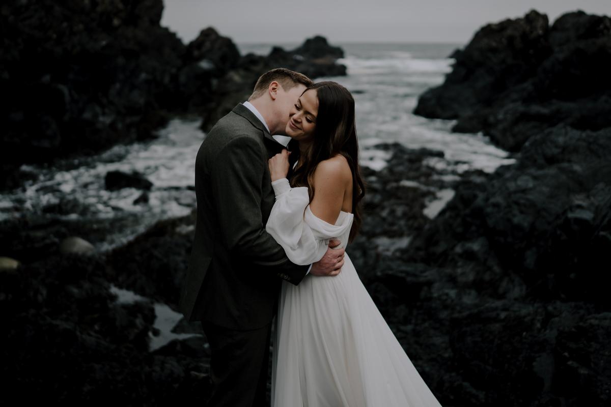 Featured Wedding: Into the Rain — Aly & Chris's Wild West Coast Wedding at Black Rock Resort