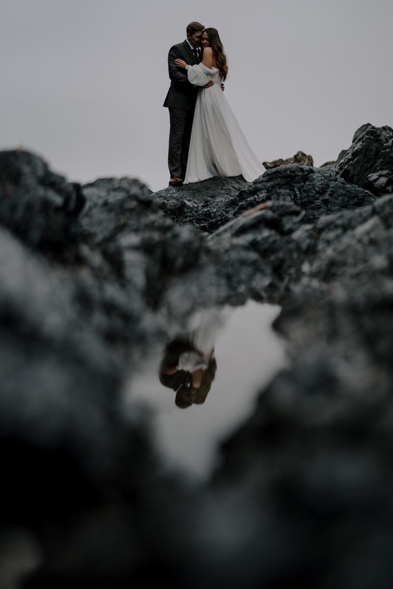 Featured Wedding: Into the Rain — Aly & Chris's Wild West Coast Wedding at Black Rock Resort