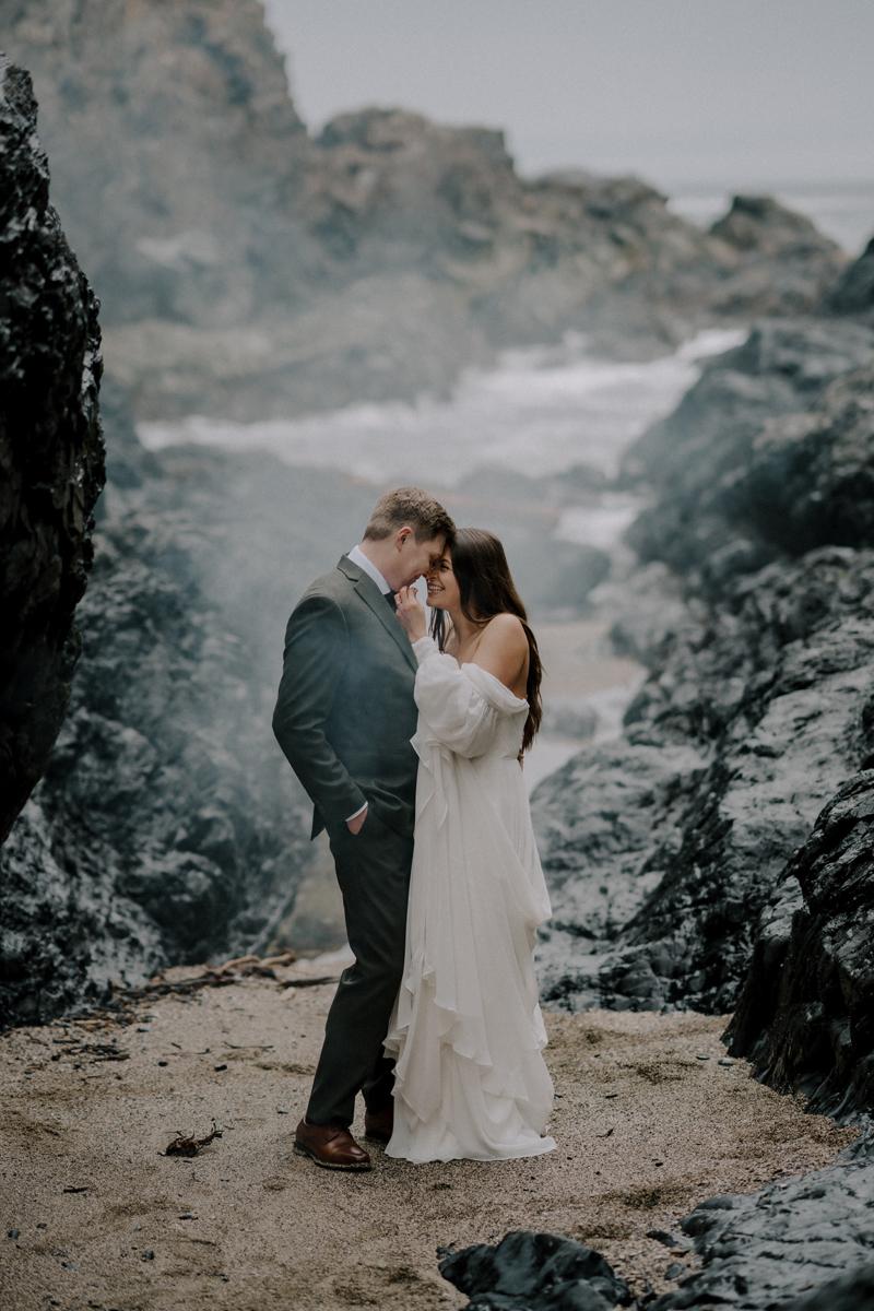 Featured Wedding: Into the Rain — Aly & Chris's Wild West Coast Wedding at Black Rock Resort