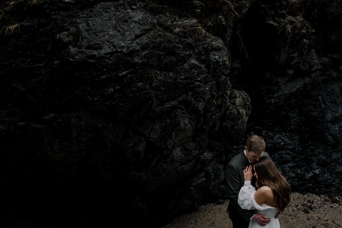 Featured Wedding: Into the Rain — Aly & Chris's Wild West Coast Wedding at Black Rock Resort