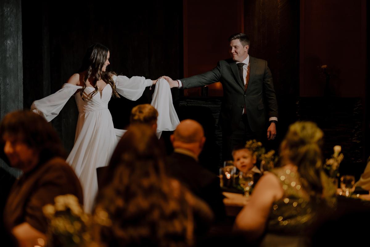 Featured Wedding: Into the Rain — Aly & Chris's Wild West Coast Wedding at Black Rock Resort