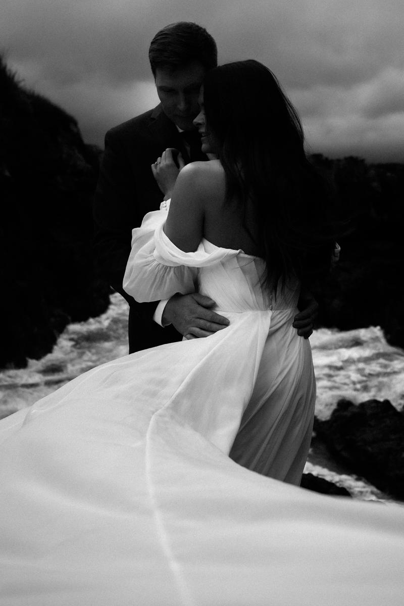 Featured Wedding: Into the Rain — Aly & Chris's Wild West Coast Wedding at Black Rock Resort