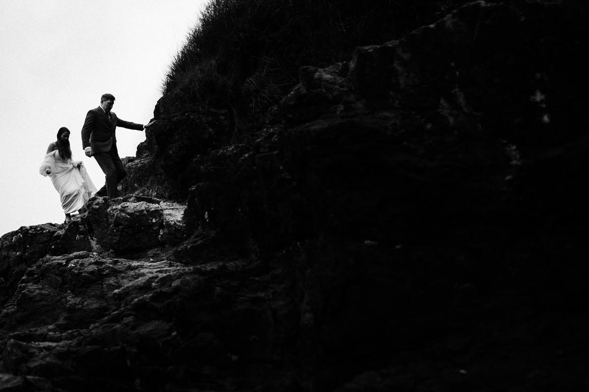 Featured Wedding: Into the Rain — Aly & Chris's Wild West Coast Wedding at Black Rock Resort