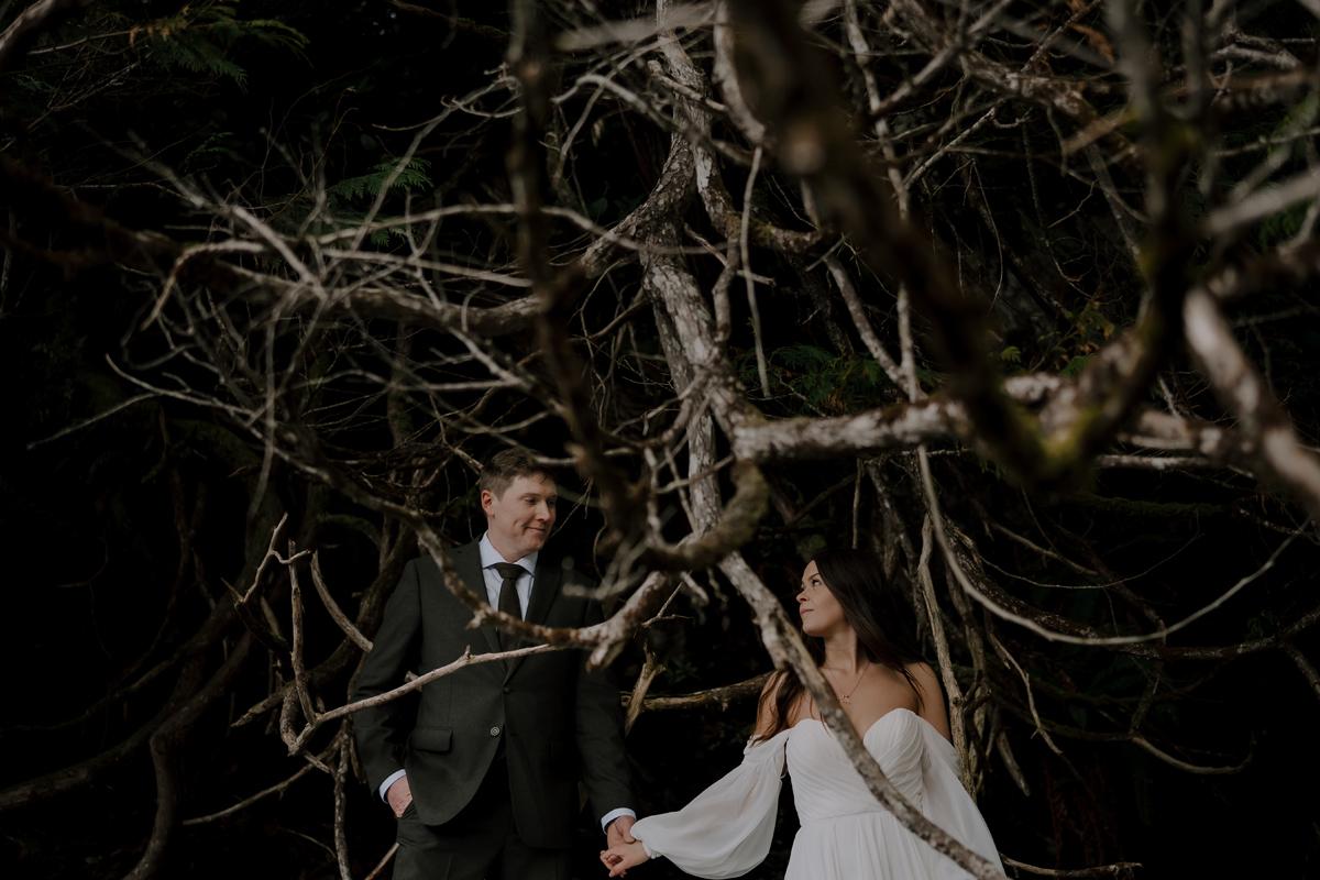 Featured Wedding: Into the Rain — Aly & Chris's Wild West Coast Wedding at Black Rock Resort