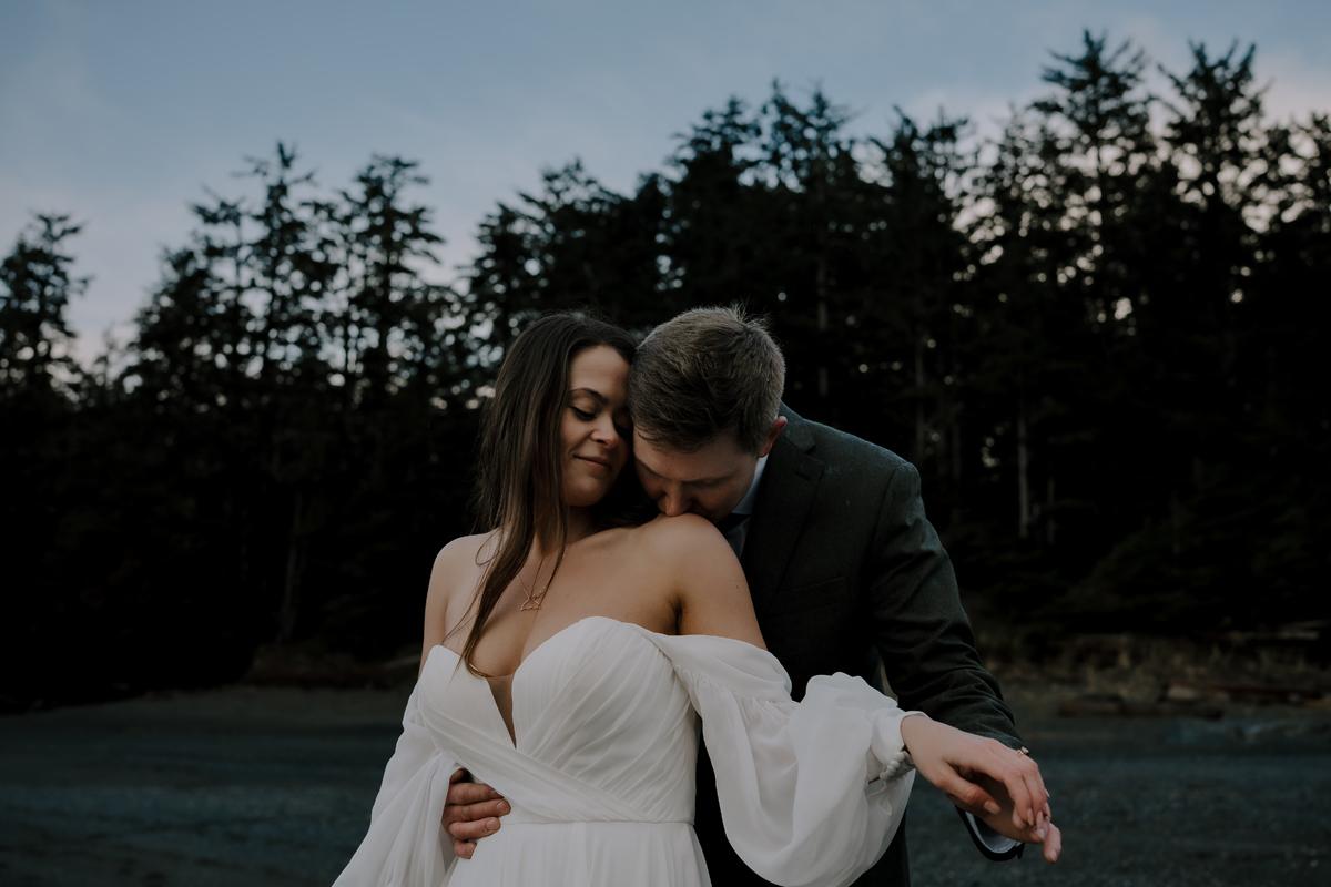 Featured Wedding: Into the Rain — Aly & Chris's Wild West Coast Wedding at Black Rock Resort