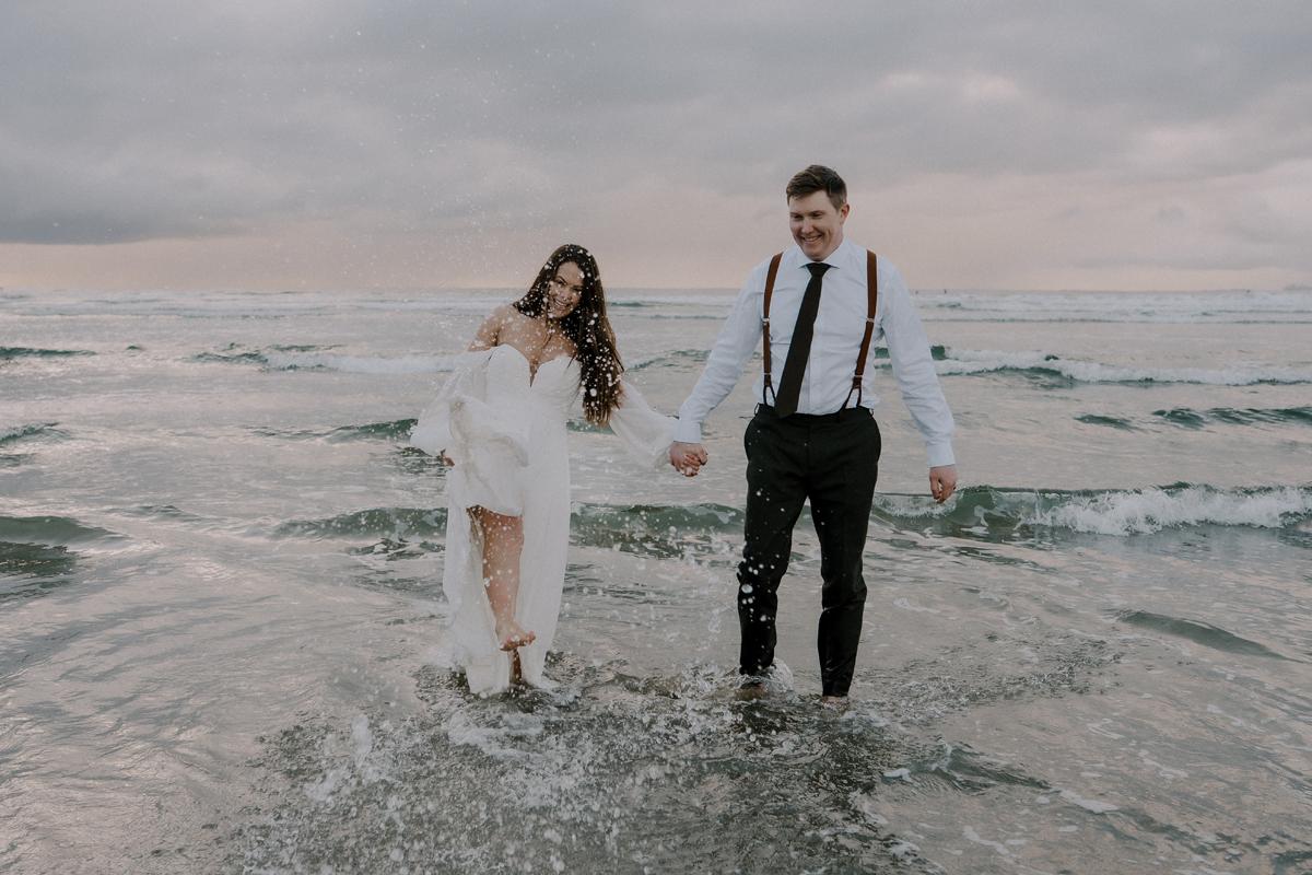 Featured Wedding: Into the Rain — Aly & Chris's Wild West Coast Wedding at Black Rock Resort