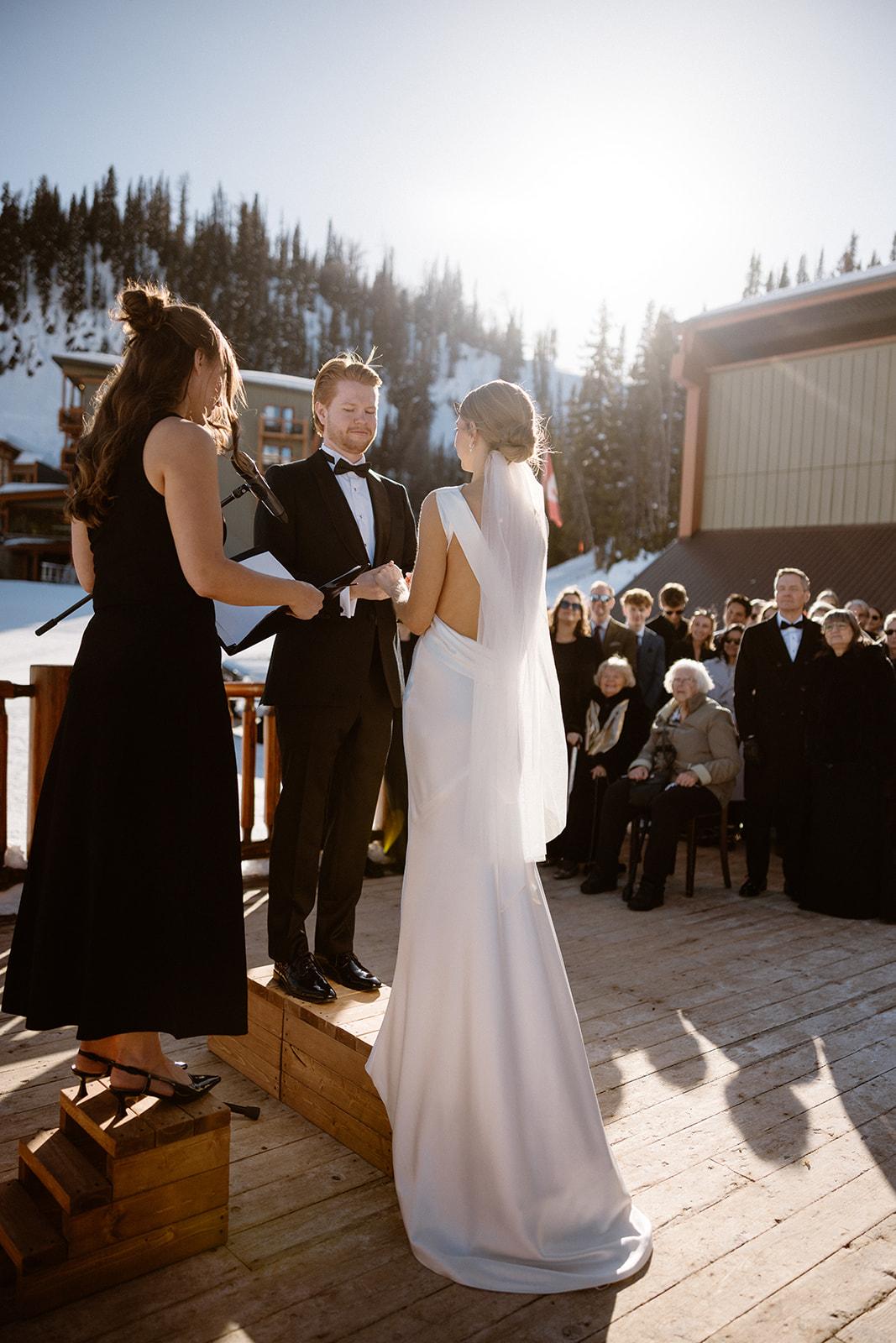 Featured Wedding: Heather & Sean's Ski Elopement at Banff Sunshine Village