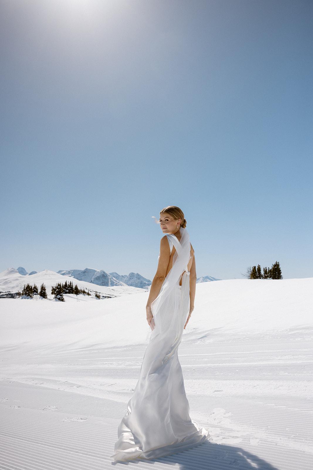 Featured Wedding: Heather & Sean's Ski Elopement at Banff Sunshine Village