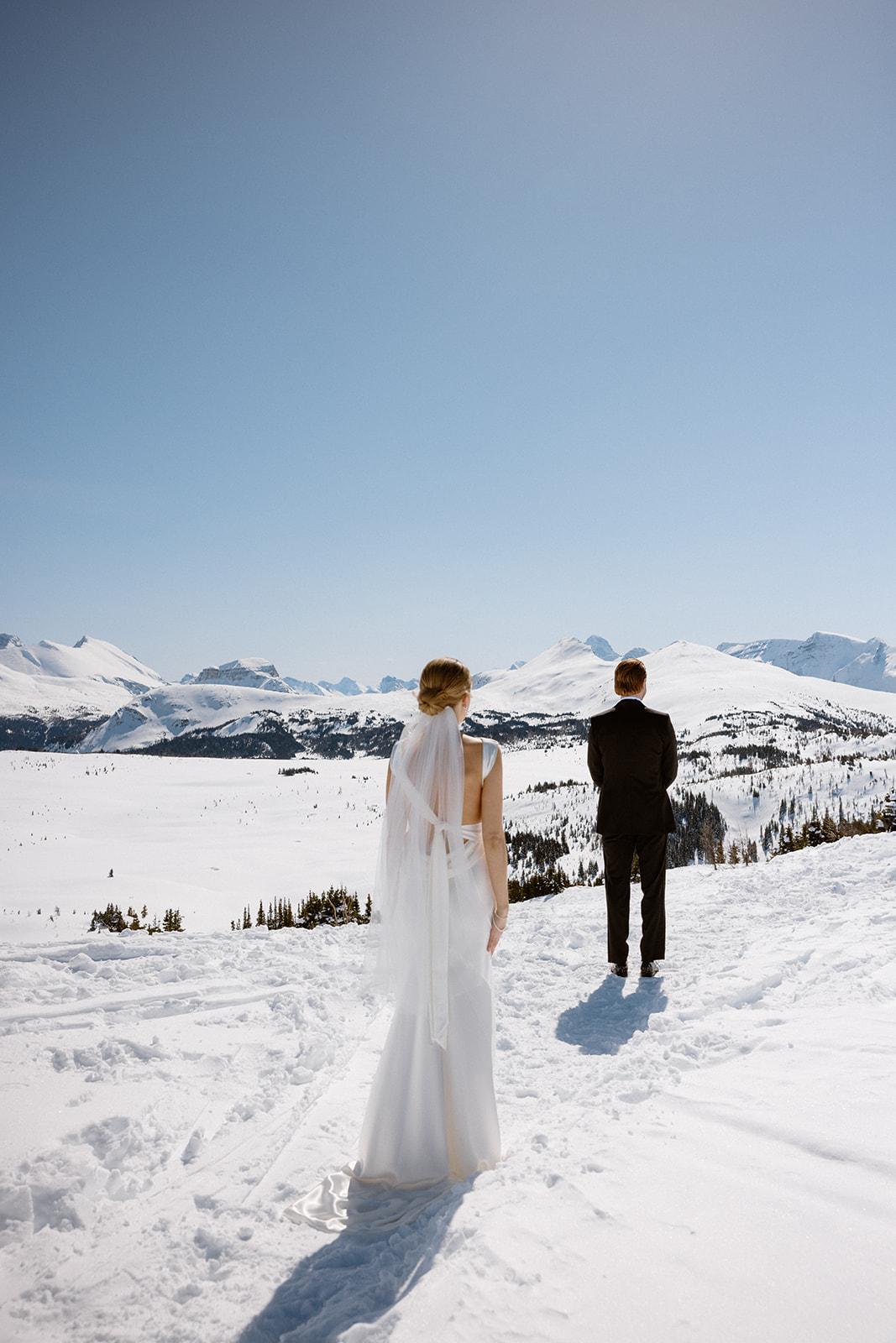 Featured Wedding: Heather & Sean's Ski Elopement at Banff Sunshine Village