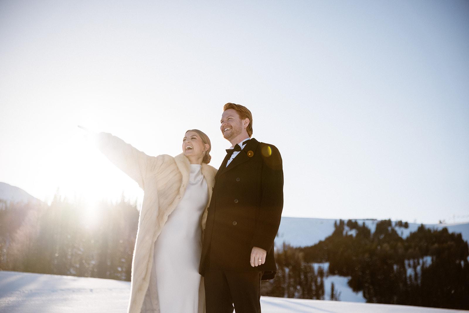 Featured Wedding: Heather & Sean's Ski Elopement at Banff Sunshine Village