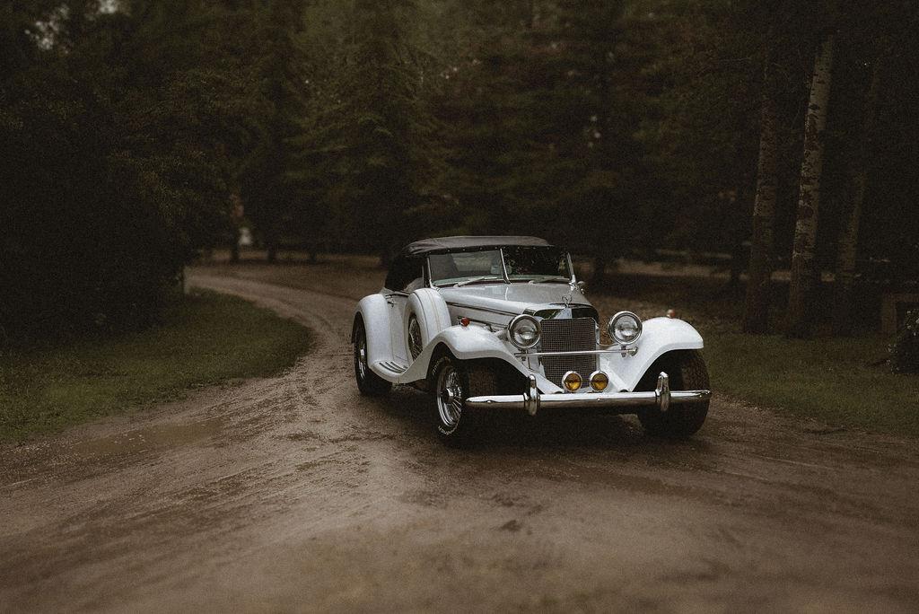 Pearls, Puns, and a Vintage Mercedes — Megan & Braelyn in Edmonton