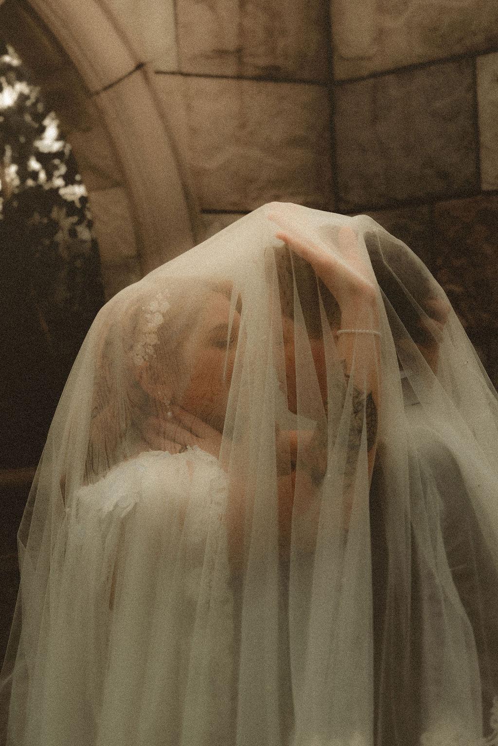 Pearls, Puns, and a Vintage Mercedes — Megan & Braelyn in Edmonton