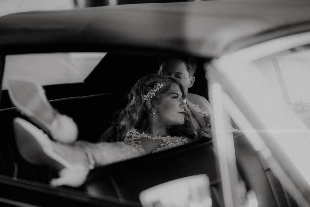 Pearls, Puns, and a Vintage Mercedes — Megan & Braelyn in Edmonton