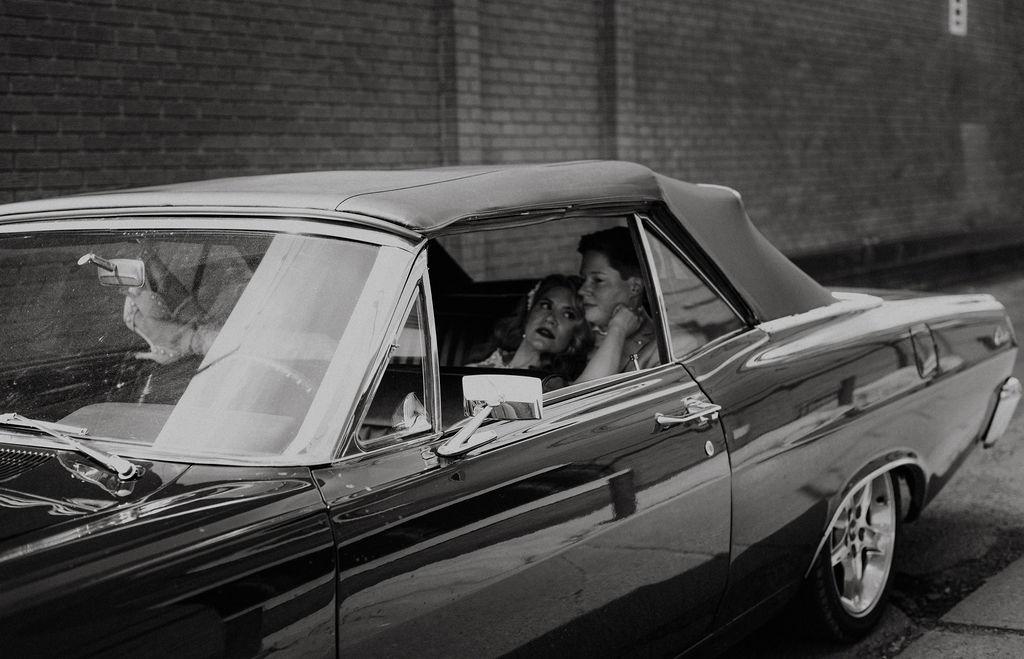 Pearls, Puns, and a Vintage Mercedes — Megan & Braelyn in Edmonton