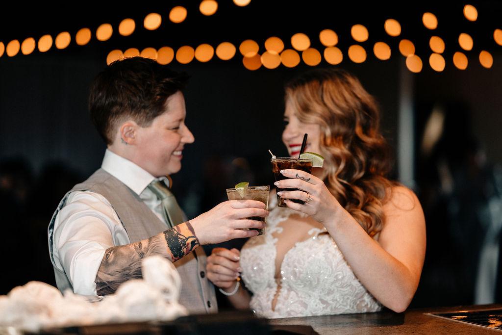 Pearls, Puns, and a Vintage Mercedes — Megan & Braelyn in Edmonton