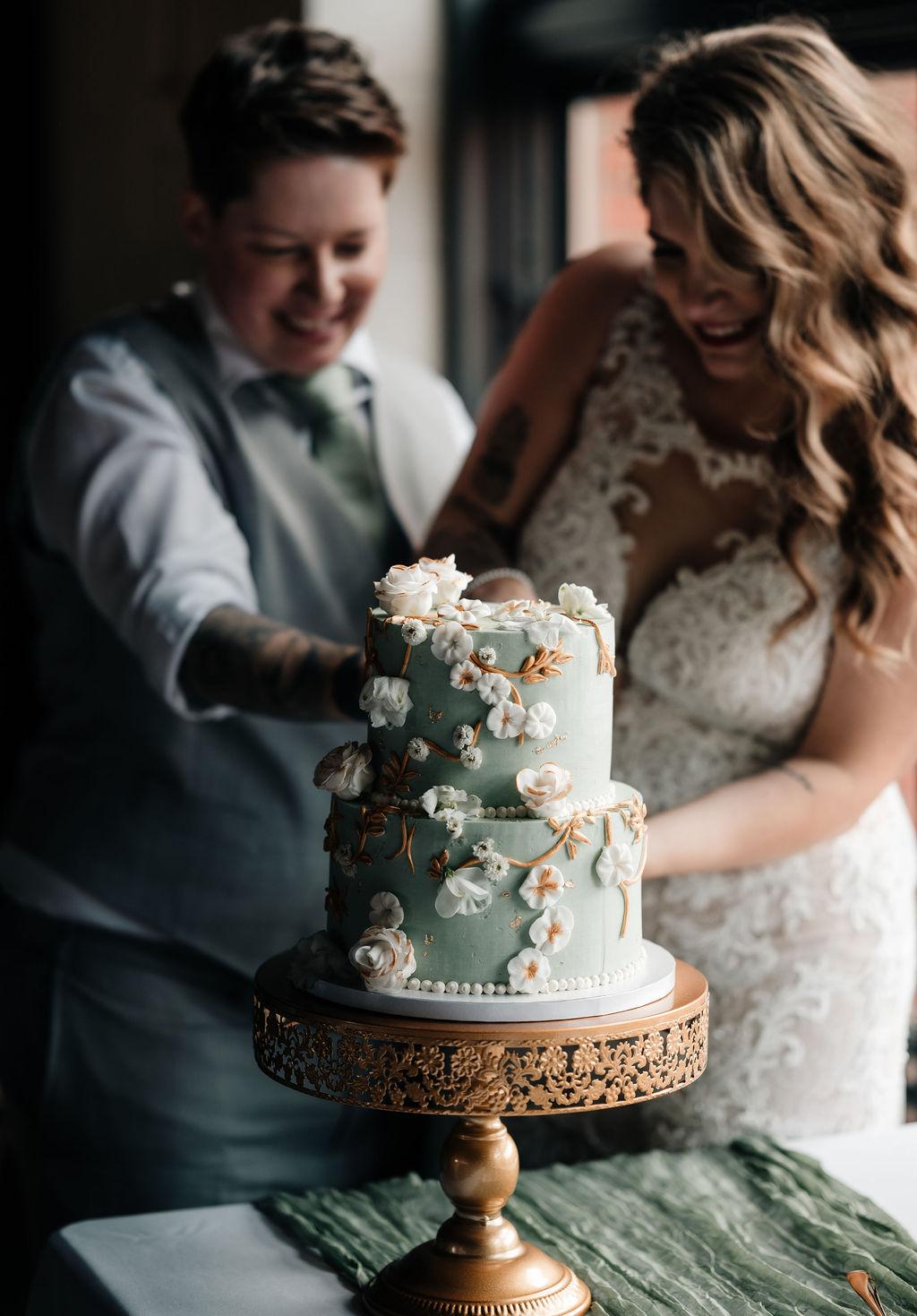 Pearls, Puns, and a Vintage Mercedes — Megan & Braelyn in Edmonton