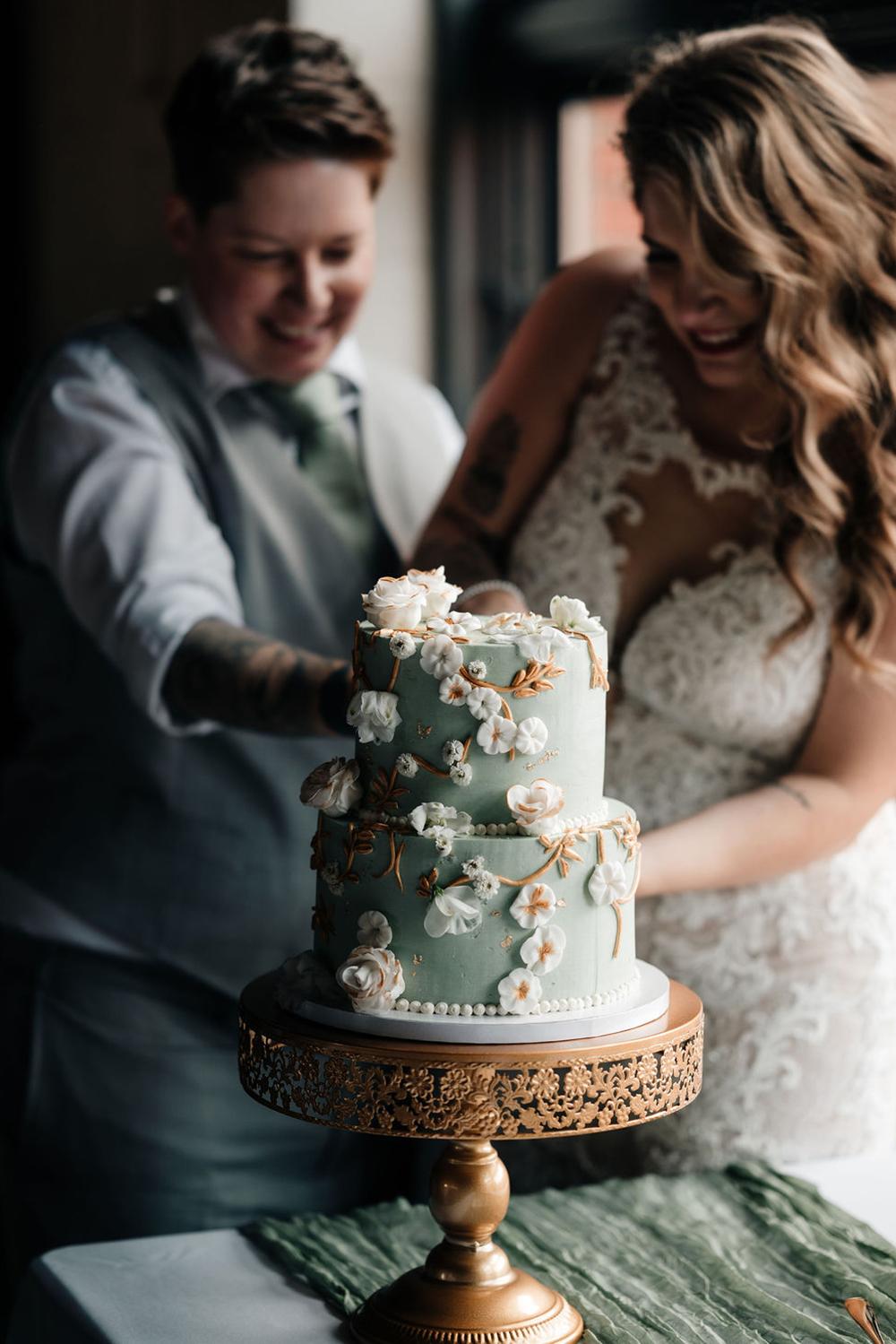 Pearls, Puns, and a Vintage Mercedes — Megan & Braelyn in Edmonton