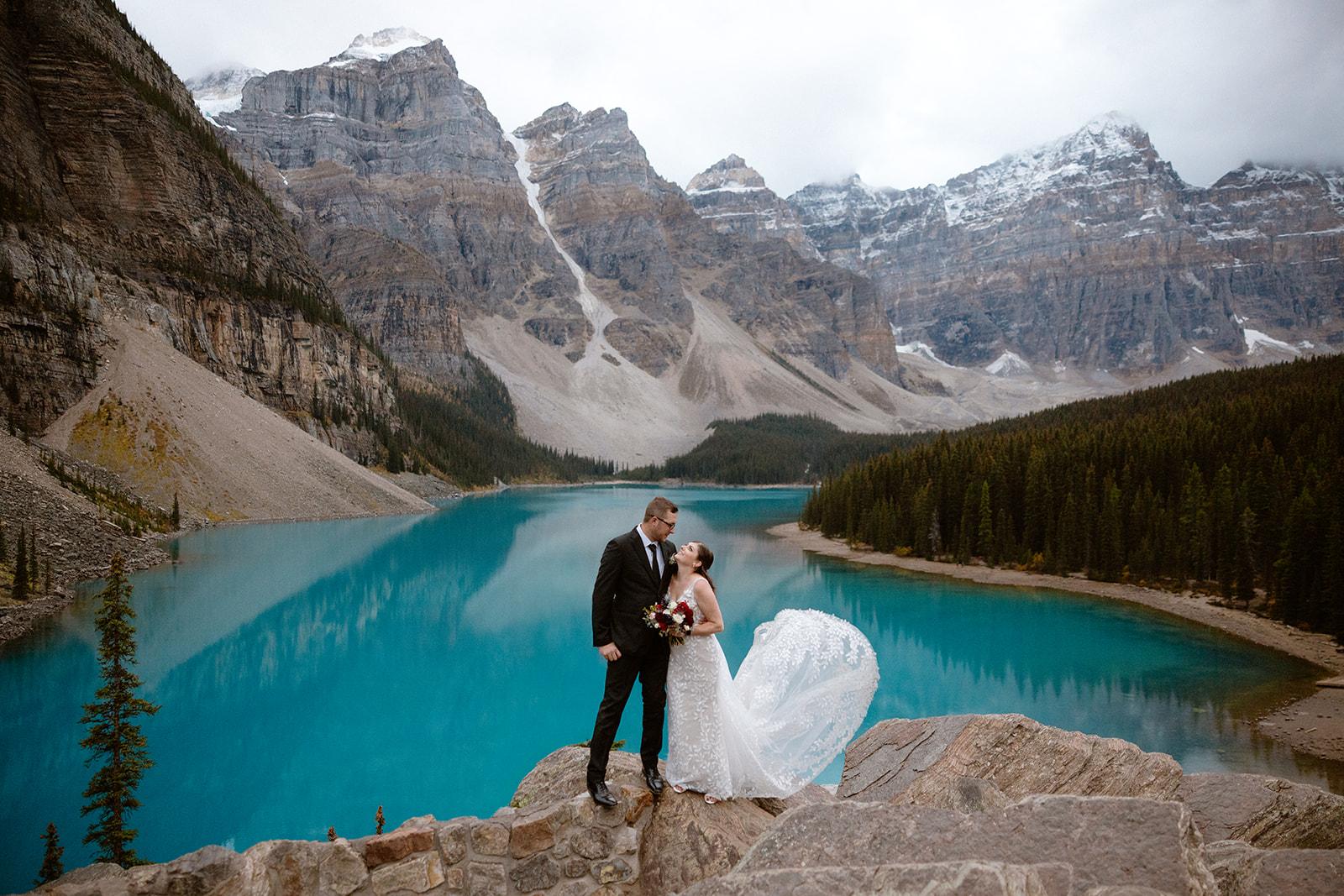 Featured Wedding | October 17, 2024 | Canmore & Moraine Lake, Alberta
