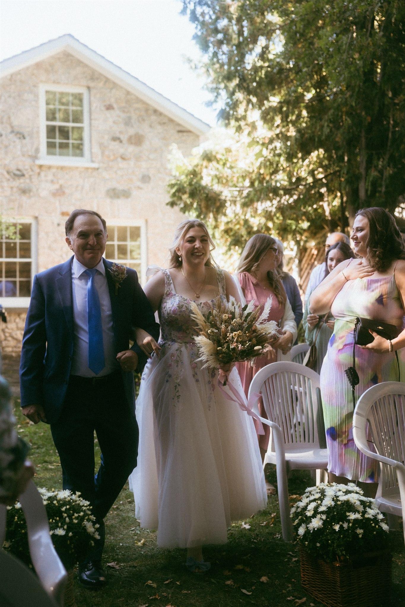 Featured Wedding: A Canoe, a Covered Bridge, and Build-Your-Own Sundaes